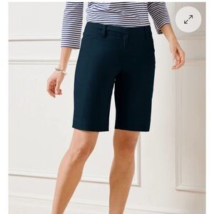 Talbots “Perfect Short” Navy Blue Chino Shorts